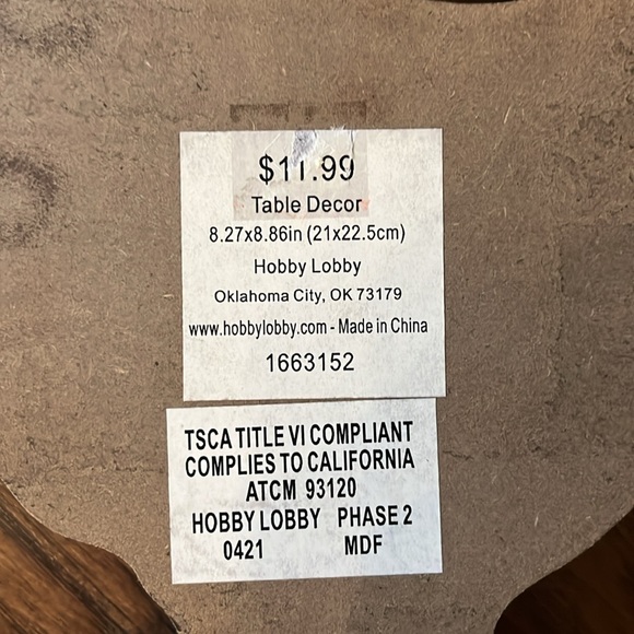 NWT!! Hobby Lobby home decor, wooden rooster and pig - Picture 5 of 7